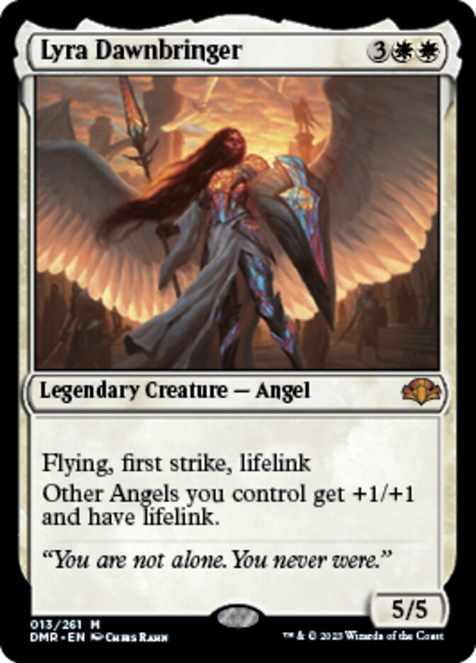 Lyra Dawnbringer [Dominaria Remastered] | Cards and Coasters CA