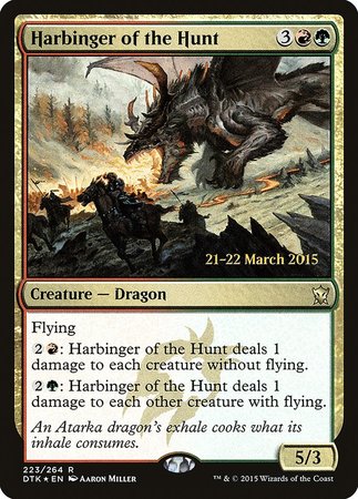 Harbinger of the Hunt [Dragons of Tarkir Promos] | Cards and Coasters CA