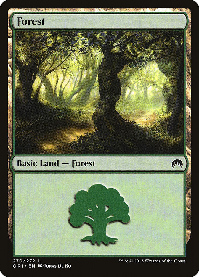 Forest (270) [Magic Origins] | Cards and Coasters CA