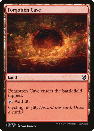 Forgotten Cave [Commander 2019] | Cards and Coasters CA