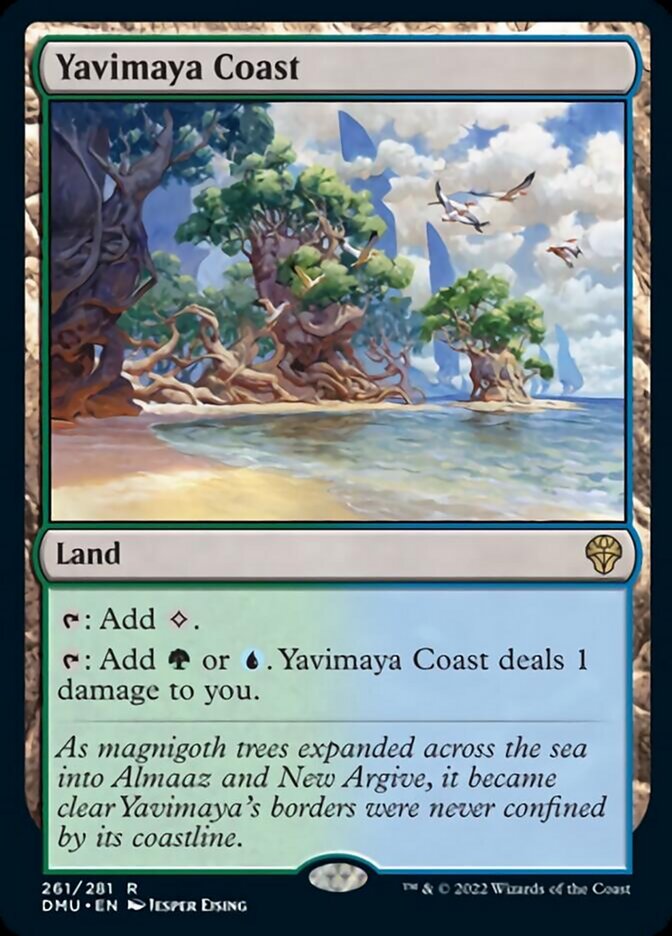 Yavimaya Coast [Dominaria United] | Cards and Coasters CA