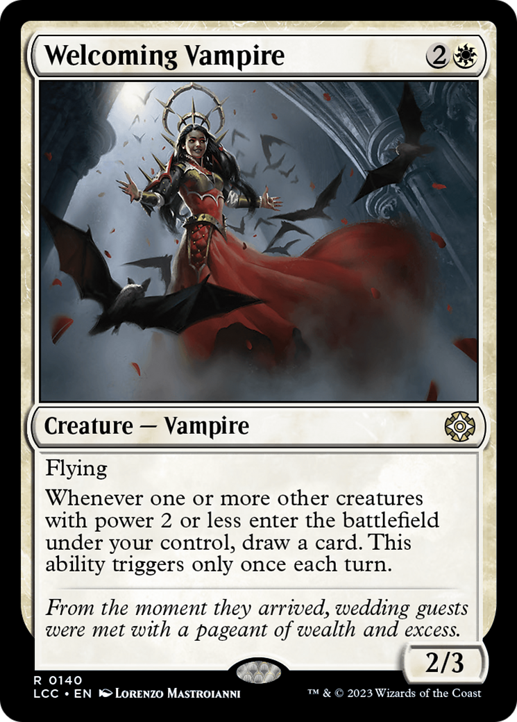 Welcoming Vampire [The Lost Caverns of Ixalan Commander] | Cards and Coasters CA