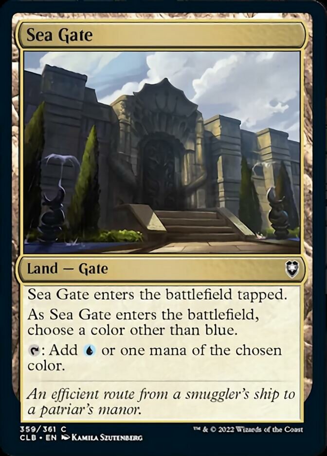 Sea Gate [Commander Legends: Battle for Baldur's Gate] | Cards and Coasters CA