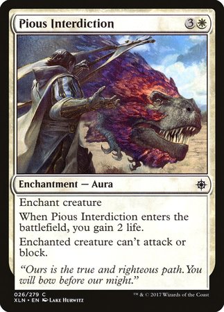 Pious Interdiction [Ixalan] | Cards and Coasters CA
