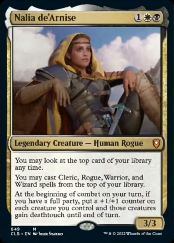 Nalia de'Arnise [Commander Legends: Battle for Baldur's Gate] | Cards and Coasters CA