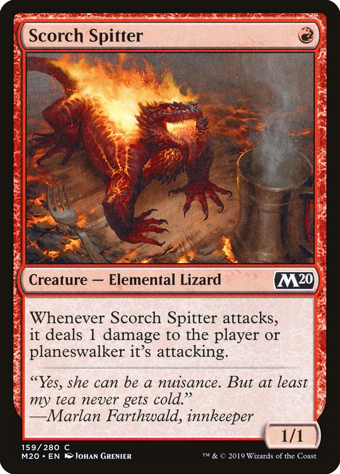 Scorch Spitter [Core Set 2020] | Cards and Coasters CA