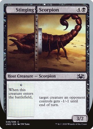 Stinging Scorpion [Unsanctioned] | Cards and Coasters CA