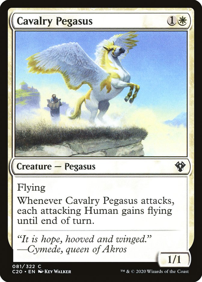 Cavalry Pegasus [Commander 2020] | Cards and Coasters CA