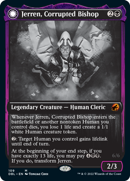 Jerren, Corrupted Bishop // Ormendahl, the Corrupted [Innistrad: Double Feature] | Cards and Coasters CA