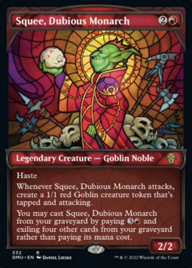 Squee, Dubious Monarch (Showcase Textured) [Dominaria United] | Cards and Coasters CA