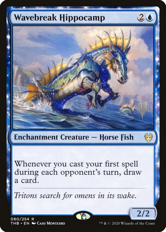 Wavebreak Hippocamp (Promo Pack) [Theros Beyond Death Promos] | Cards and Coasters CA