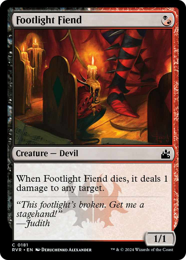 Footlight Fiend [Ravnica Remastered] | Cards and Coasters CA