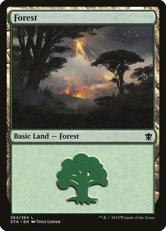 Forest (264) [Dragons of Tarkir] | Cards and Coasters CA