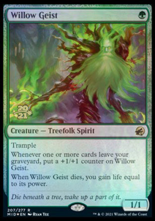 Willow Geist [Innistrad: Midnight Hunt Prerelease Promos] | Cards and Coasters CA