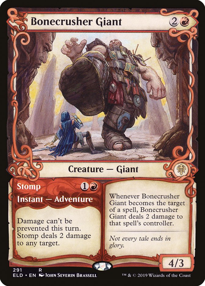 Bonecrusher Giant // Stomp (Showcase) [Throne of Eldraine] | Cards and Coasters CA