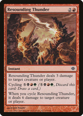 Resounding Thunder [Shards of Alara] | Cards and Coasters CA