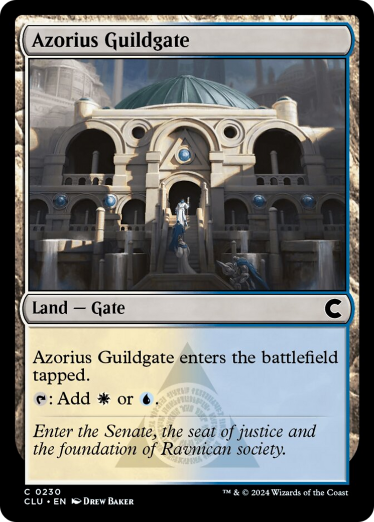 Azorius Guildgate [Ravnica: Clue Edition] | Cards and Coasters CA