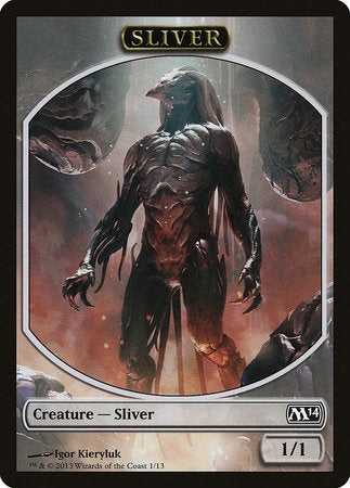 Sliver Token [Magic 2014 Tokens] | Cards and Coasters CA