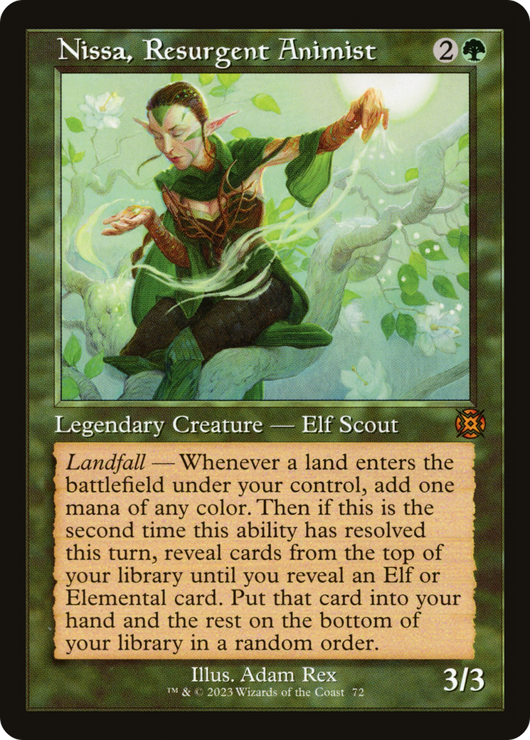 Nissa, Resurgent Animist (Retro) [March of the Machine: The Aftermath] | Cards and Coasters CA