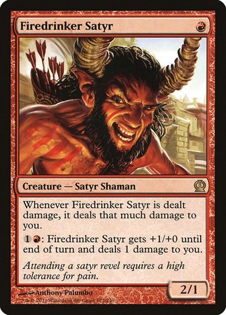 Firedrinker Satyr [Theros] | Cards and Coasters CA