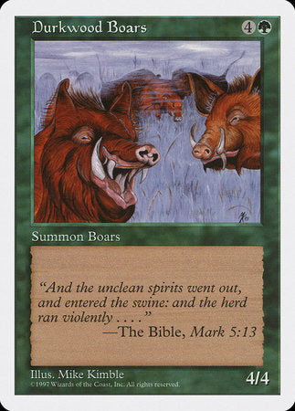 Durkwood Boars [Fifth Edition] | Cards and Coasters CA