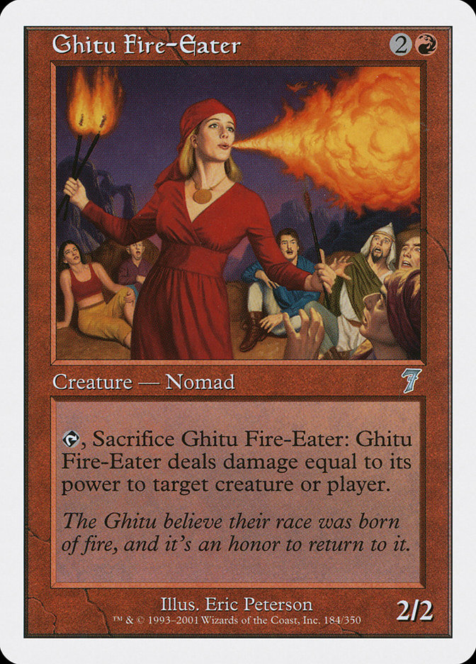 Ghitu Fire-Eater [Seventh Edition] | Cards and Coasters CA