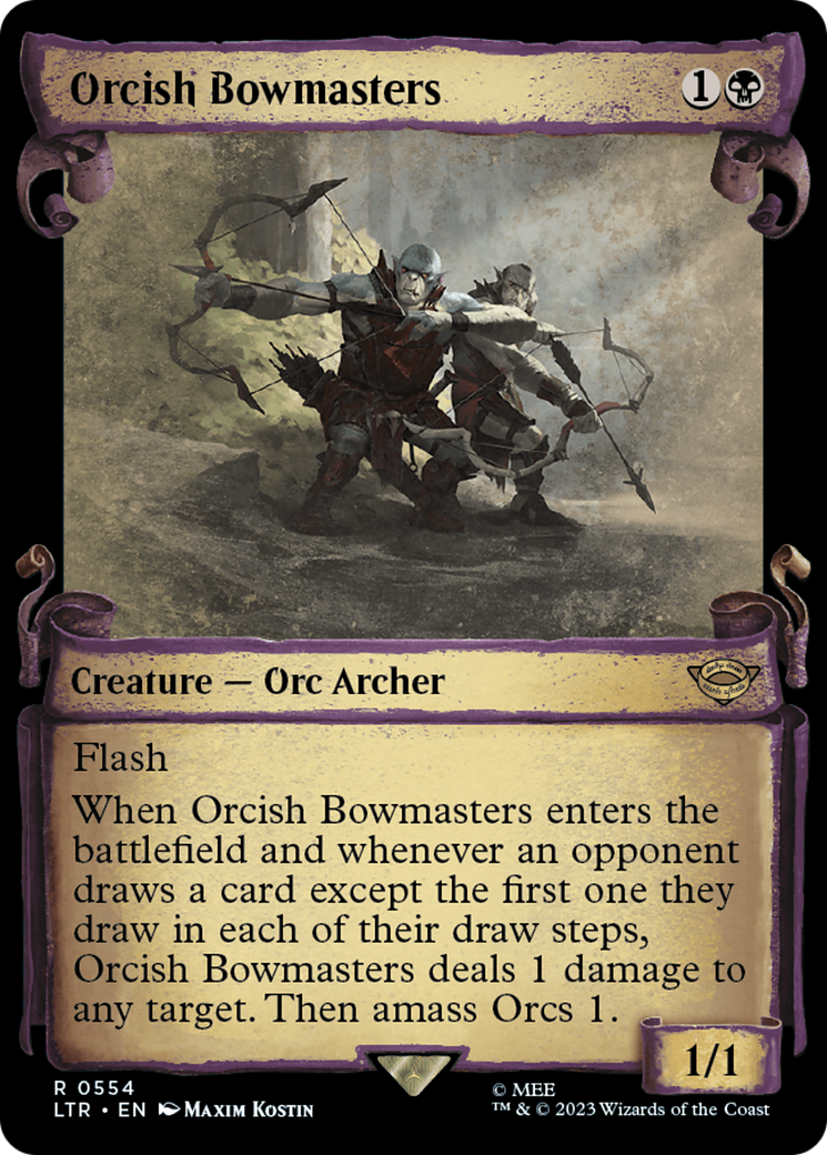 Orcish Bowmasters [The Lord of the Rings: Tales of Middle-Earth Showcase Scrolls] | Cards and Coasters CA