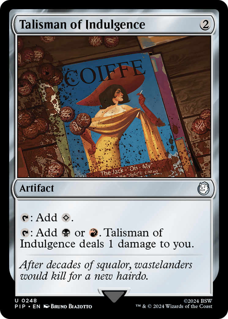 Talisman of Indulgence [Fallout] | Cards and Coasters CA