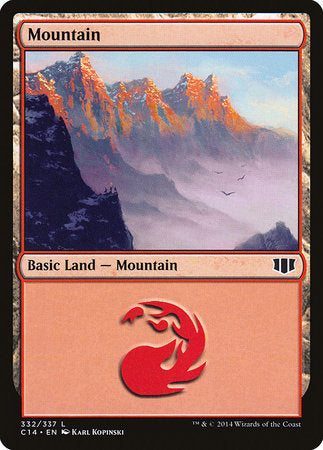 Mountain (332) [Commander 2014] | Cards and Coasters CA