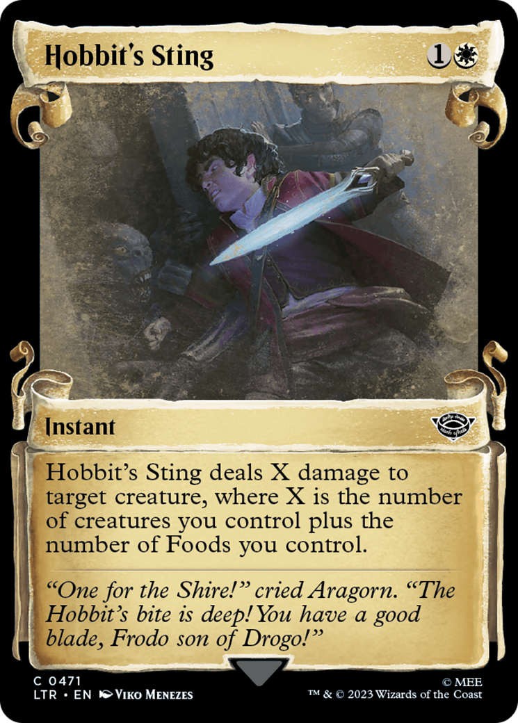 Hobbit's Sting [The Lord of the Rings: Tales of Middle-Earth Showcase Scrolls] | Cards and Coasters CA