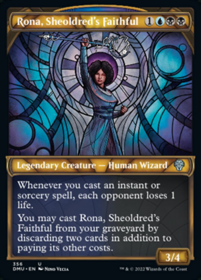 Rona, Sheoldred's Faithful (Showcase Textured) [Dominaria United] | Cards and Coasters CA