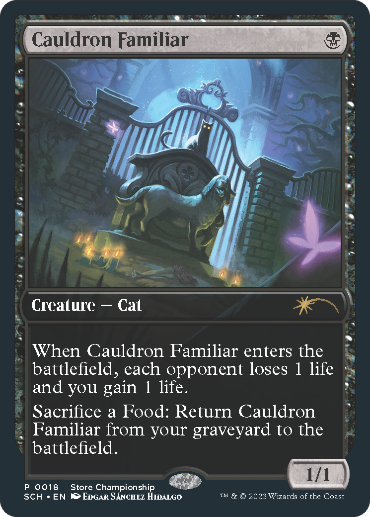 Cauldron Familiar [Store Championships 2023] | Cards and Coasters CA
