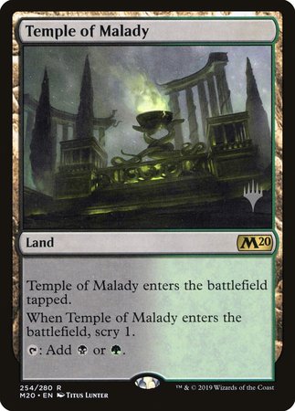 Temple of Malady [Core Set 2020 Promos] | Cards and Coasters CA