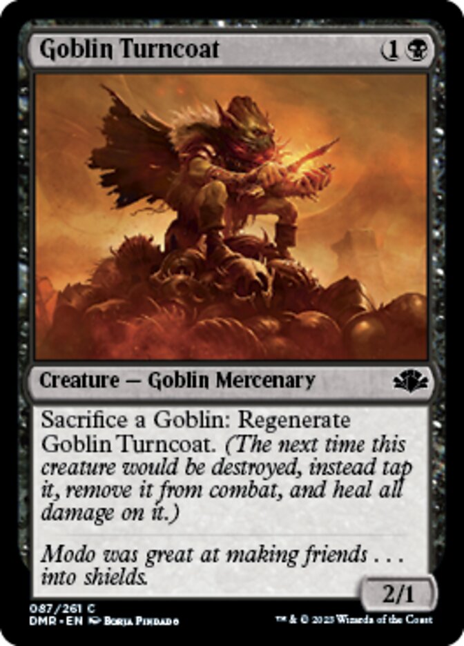 Goblin Turncoat [Dominaria Remastered] | Cards and Coasters CA