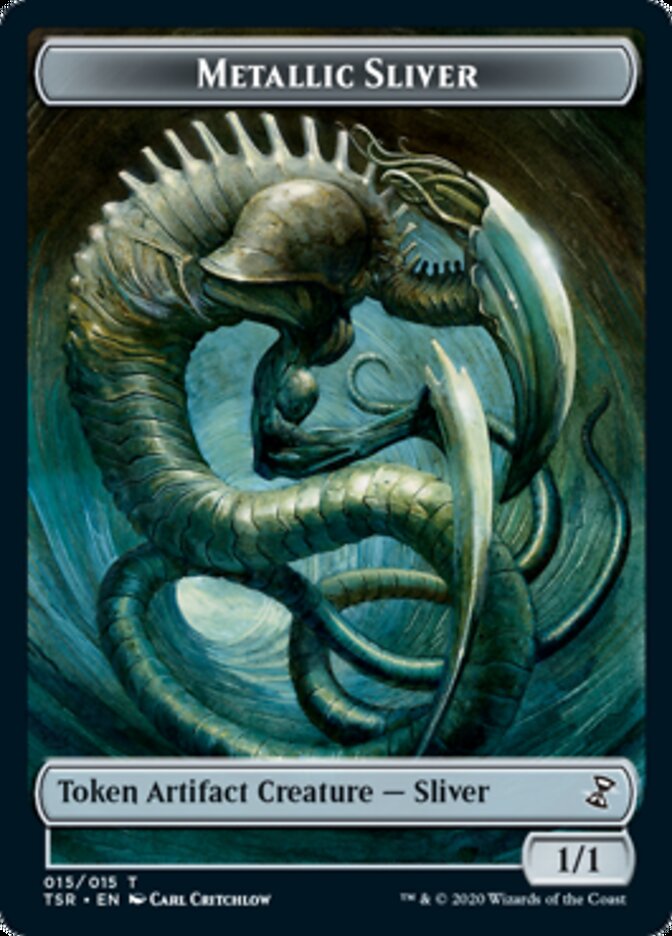 Metallic Sliver [Time Spiral Remastered Tokens] | Cards and Coasters CA