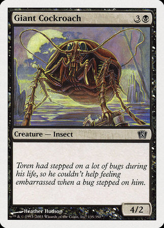 Giant Cockroach [Eighth Edition] | Cards and Coasters CA