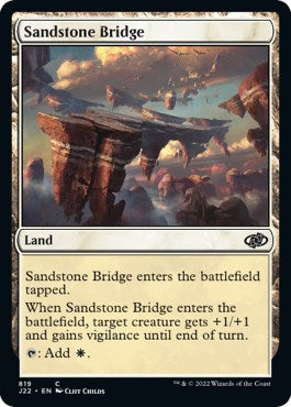 Sandstone Bridge [Jumpstart 2022] | Cards and Coasters CA