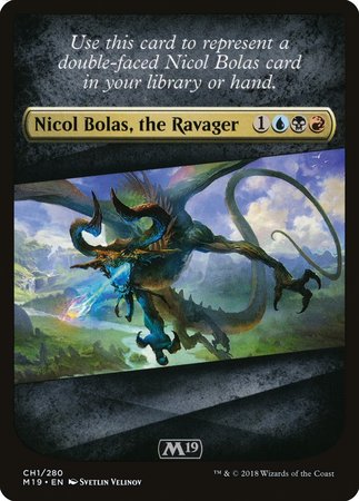 Checklist Card - Core Set 2019 (Nicol Bolas, the Ravager) [Core Set 2019 Tokens] | Cards and Coasters CA