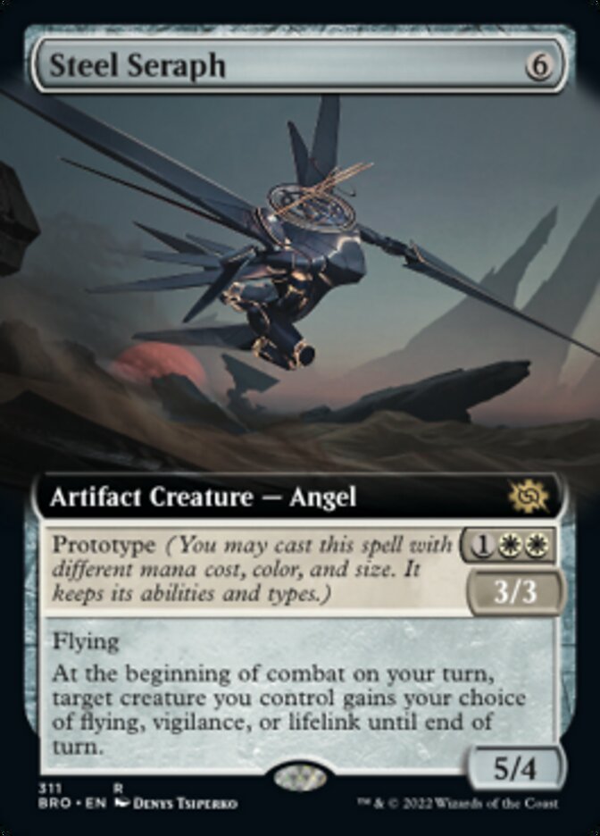 Steel Seraph (Extended Art) [The Brothers' War] | Cards and Coasters CA