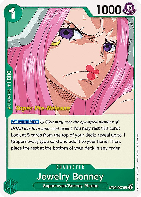 Jewelry Bonney [Super Pre-Release Starter Deck: Worst Generation] | Cards and Coasters CA
