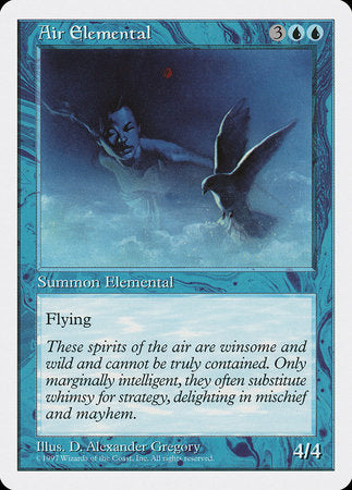 Air Elemental [Fifth Edition] | Cards and Coasters CA