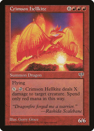 Crimson Hellkite [Mirage] | Cards and Coasters CA