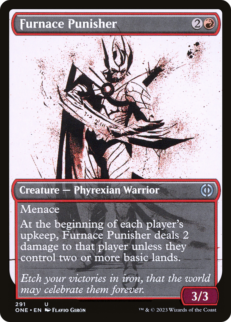 Furnace Punisher (Showcase Ichor) [Phyrexia: All Will Be One] | Cards and Coasters CA