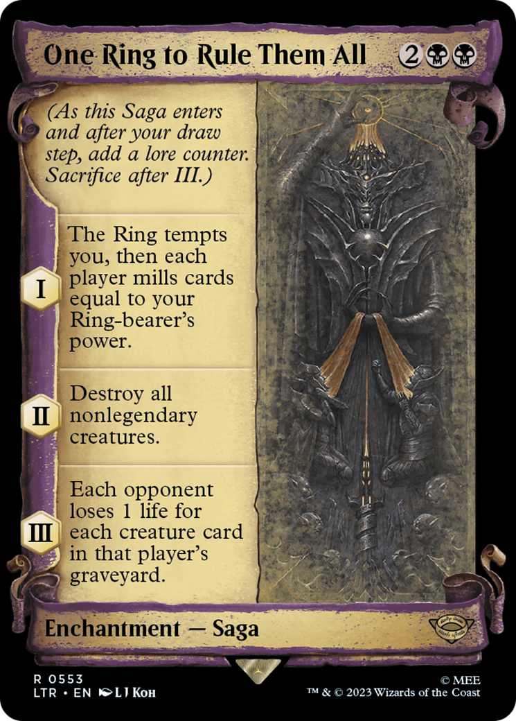 One Ring to Rule Them All [The Lord of the Rings: Tales of Middle-Earth Showcase Scrolls] | Cards and Coasters CA