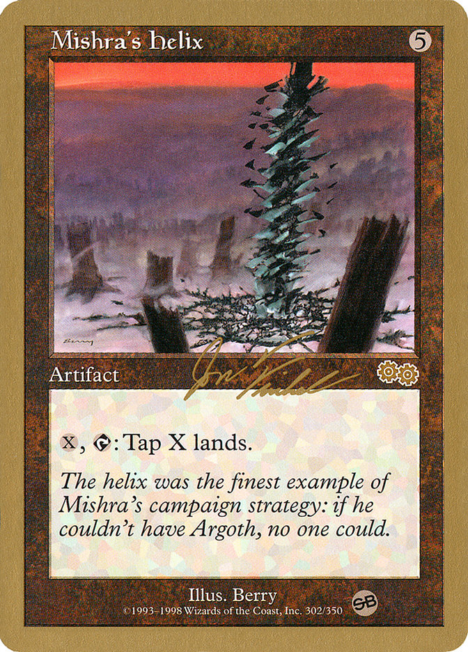 Mishra's Helix (Jon Finkel) (SB) [World Championship Decks 2000] | Cards and Coasters CA