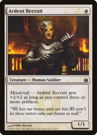 Ardent Recruit [Mirrodin Besieged] | Cards and Coasters CA