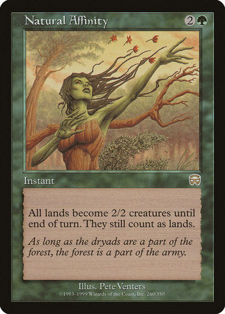 Natural Affinity [Mercadian Masques] | Cards and Coasters CA