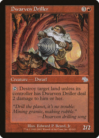 Dwarven Driller [Judgment] | Cards and Coasters CA