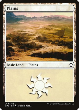 Plains (284) [Commander Anthology Volume II] | Cards and Coasters CA