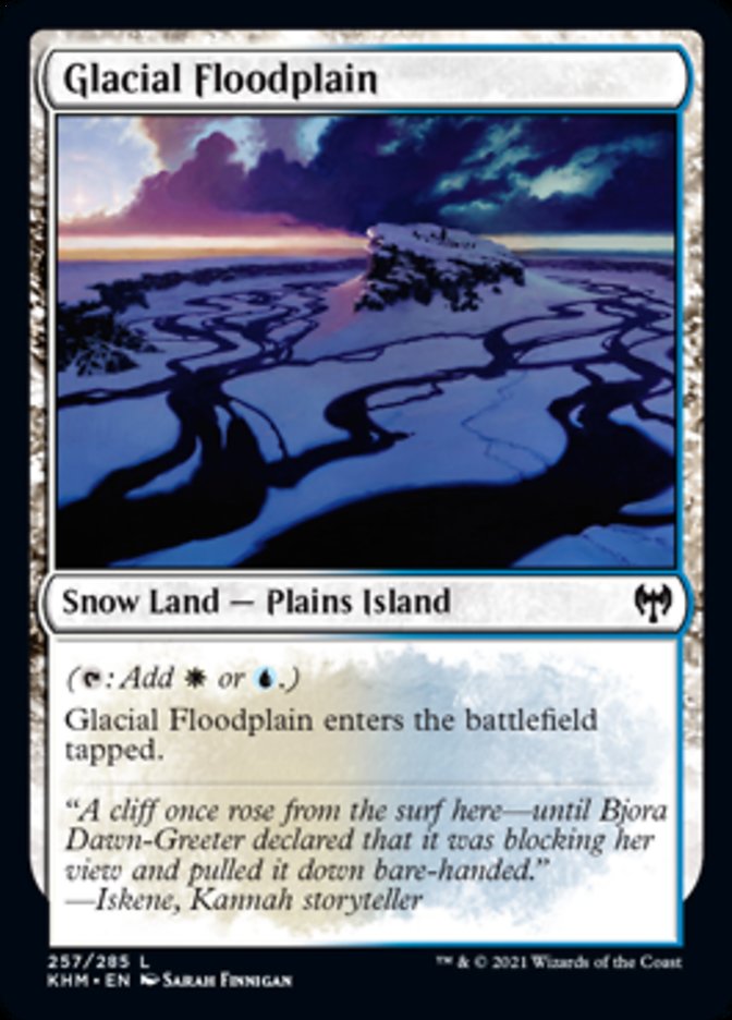 Glacial Floodplain [Kaldheim] | Cards and Coasters CA